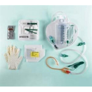 TRAY, FOLEY, LUBRI-SIL, 18FR CATHETER, 10 EACS
