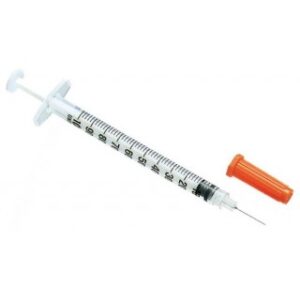 BD 324704 - Insulin Syringe 1.0mL 29g 1/2" 10/Bg, 20 BG/CA