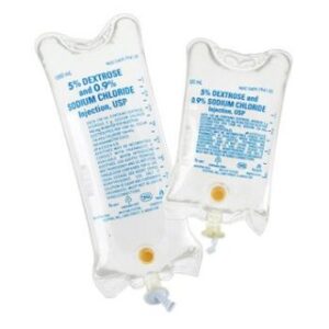 Baxter 2B1064 - 5% Dextrose And 0.9% Sodium Chloride Injection USP in VIAFLEX Plastic Container, 1000 mL, 24 PerCS