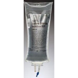 Baxter 2B1314X - Sodium Chloride 0.45% IV Solution Viaflex 1000ml, 14 EACA